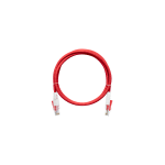 NMC-PC4UD55B-005-CS-RD Коммутационный шнур с замком, неэкранированный, категории 5e, LSZH, 0,5-3 м, красный