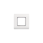 NMC-PL1PM-WT Настенная лицевая панель 80x80 мм под 1 вставку Mosaic 45x45 мм