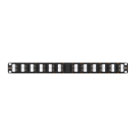 NMC-RP24UE2-AN-1U-BK Неэкранированная патч-панель с угловыми портами, 24 порта, 19', 1U, категория 6
