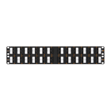 NMC-RP48UD2-AN-2U-BK Неэкранированная патч-панель с угловыми портами, 48 портов, 19', 2U, категория 5e