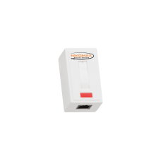 NMC-WO1UD2-WT Настенная розетка неэкранированная, кат.5e, 1 порт, на печатных платах