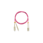 NMF-PC2M4C2-SCU-LCU-001 Переходной шнур, двойной, MM 50/125, OM4, SC/UPC-LC/UPC, LSZH, где ххх - длина