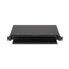 NMF-RP24SC-TS-P1-1U-BK Оптический кросс 19', 1U, до 24 SC или 48 LC портов, выдвижной, черный, неукомплектованный