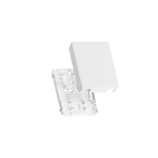 NMF-WO2-BLANK-CP-WT Корпус оптической настенной розетки (кросс), до 2 портов SC или LC, белый