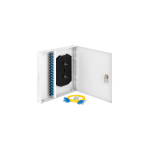 NMF-WP16SCUS2-IP-ES-GY Оптический кросс NIKOMAX настенный, укомплектованный на 16 портов SC/UPC, SM 9/125 OS2, полный комплект