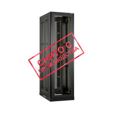 TFE-336010-GPPP-BK Ш600хГ1000мм, дверь стекло, перфорированные стенки, черный