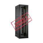 TFE-338010-GPPP-BK Ш800хГ1000мм, дверь стекло, перфорированные стенки, черный