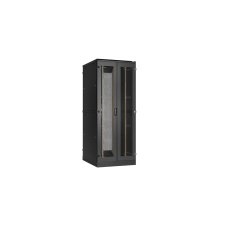 TFA-428012-WHWH-BK Ш800хГ1200мм, двухстворчатые перфорированные двери, двухуровневые металлические стенки, черный