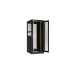 TFA-428012-WHWH-BK Ш800хГ1200мм, двухстворчатые перфорированные двери, двухуровневые металлические стенки, черный