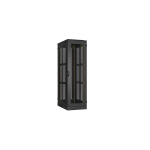 TFA-426010-PPPP-BK Ш600хГ1000мм, дверь перфорация, одностворчатые перфорированные цельнометаллические стенки, черный
