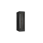 TFA-426010-WMWM-BK Ш600хГ1000мм, дверь двухстворчатая перфорация, цельнометаллические стенки, черный