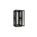 TFA-428012-WEWE-BK Ш800хГ1200мм, двухстворчатые перфорированные двери, двухуровневые перфорированные металлические стенки, черный