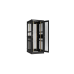 TFA-428012-WEWE-BK Ш800хГ1200мм, двухстворчатые перфорированные двери, двухуровневые перфорированные металлические стенки, черный