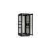 TFA-428012-WEWE-BK Ш800хГ1200мм, двухстворчатые перфорированные двери, двухуровневые перфорированные металлические стенки, черный