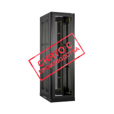 TFE-478010-GPPP-BK Ш800хГ1000мм, дверь стекло, перфорированные стенки, черный