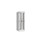 TFA-476010-WHWH-GY Ш600хГ1000мм, двухстворчатые перфорированные двери, двухуровневые металлические стенки, серый