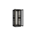 TFA-478010-WEWE-BK Ш800хГ1000мм, двухстворчатые перфорированные двери, двухуровневые перфорированные металлические стенки, черный