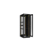 TFA-476010-WHWH-BK Ш600хГ1000мм, двухстворчатые перфорированные двери, двухуровневые металлические стенки, черный