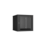 TWI-126060-R-G-BK Ш600хГ600мм, стеклянная дверь, черный