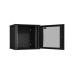 TWI-126045-R-G-BK Ш600хГ450мм, стеклянная дверь, черный