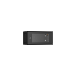 TWI-066035-R-G-BK Ш600хГ350мм, стеклянная дверь, черный