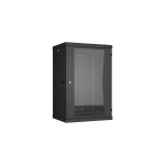 TWC-186045-R-G-BK Ш600хГ450мм, стеклянная дверь, черный
