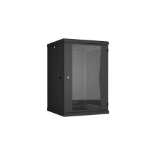 TWC-186060-R-G-BK Ш600хГ600мм, стеклянная дверь, черный