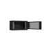 TWC-066045-R-G-BK Ш600хГ450мм, стеклянная дверь, черный