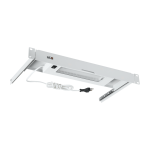 TLK-LAMP-GY 1U, выдвижной, Г255мм, серый