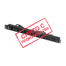 TLK-PSA08B02-ML-04-BK 8 гнезд C13, 2 гнезда C19, 16 A, вертикальный, алюминиевый корпус