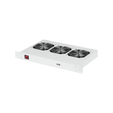 TLK-VP3-GY 1U, 3 вентилятора, Г260мм, серая