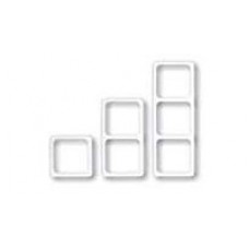 2-964830-1 Рамка DIN, 1x, белая